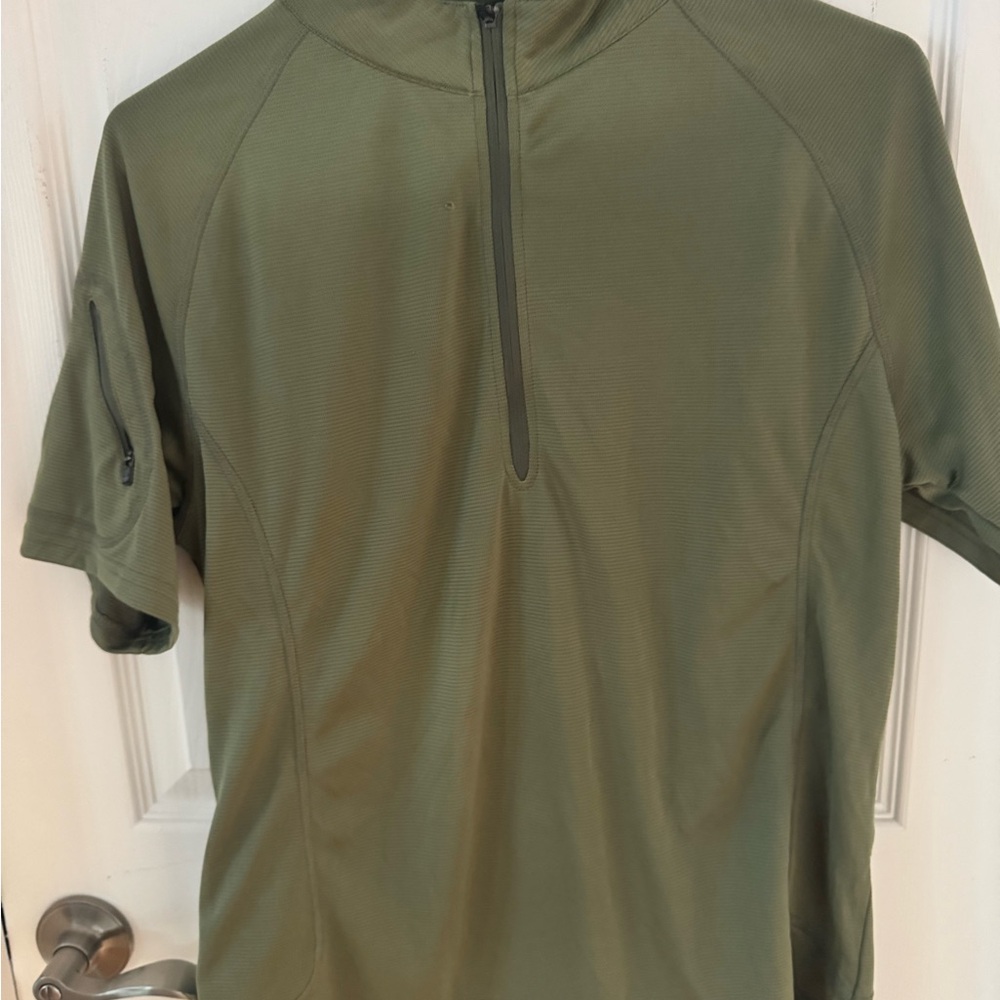 ZOIC Olive Green Zip-Up Shirt